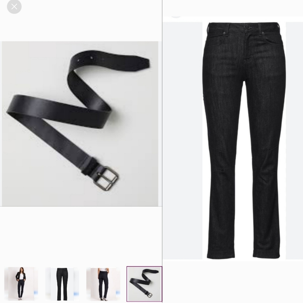 2pc Bundle MEXX BLACK JEANS + GUESS BELT NWT